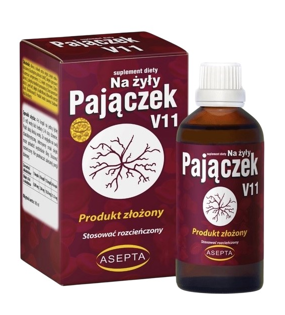 ASEPTA Pajączek V11 - krople na żyły 100ml