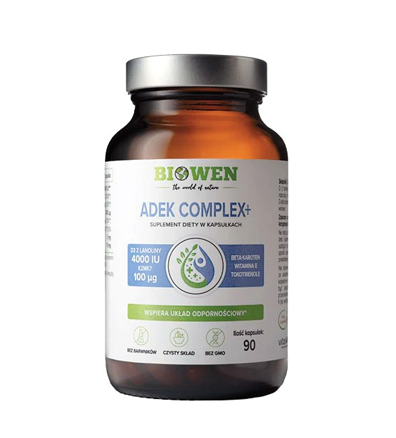 BIOWEN Witaminy ADEK Complex+ 90 kapsułek