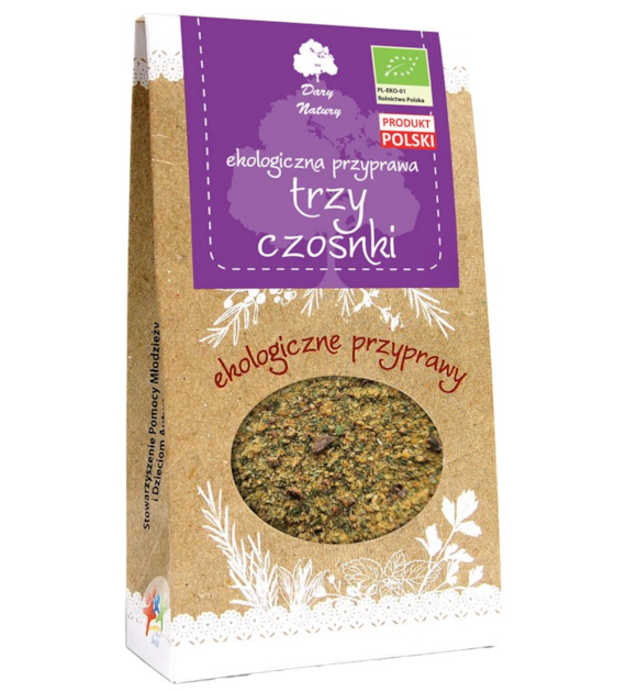 Przyprawa trzy czosnki BIO 50g DARY NATURY