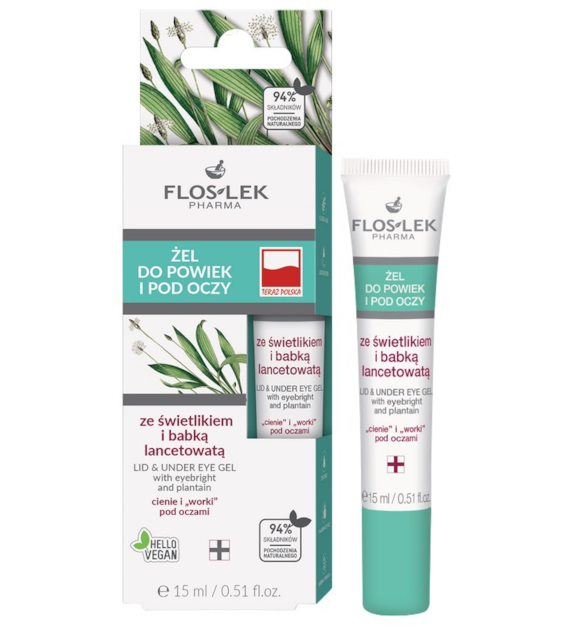 Świetlik z babką lancetowatą tuba 15ml FLOSLEK