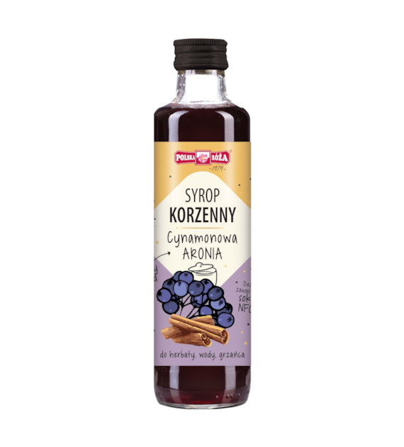 Syrop korzenny cynamonowa aronia 250ml POLSKA RÓŻA