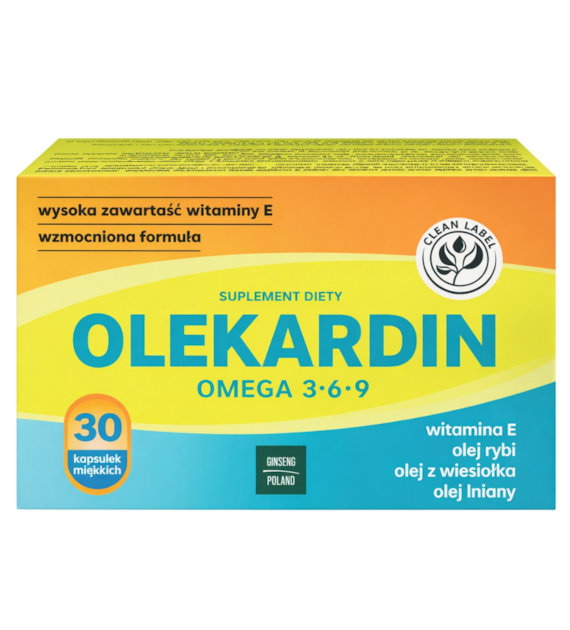 Olekardin - Omega 3-6-9, 30kaps. GINSENG POLAND