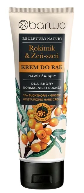 Krem do rąk rokitnik i żeń-szeń nawilżający 100ml BARWA RECEPTURY NATURY