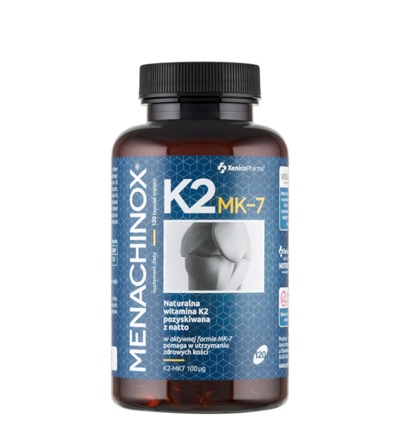 Menachinox K2 MK-7 100mcg, 120 sgels. XENICO PHARMA