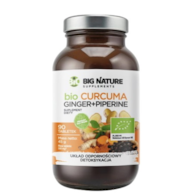 BIG NATURE Tabletki Curcuma Ginger Piperine BIO 90 tabl.