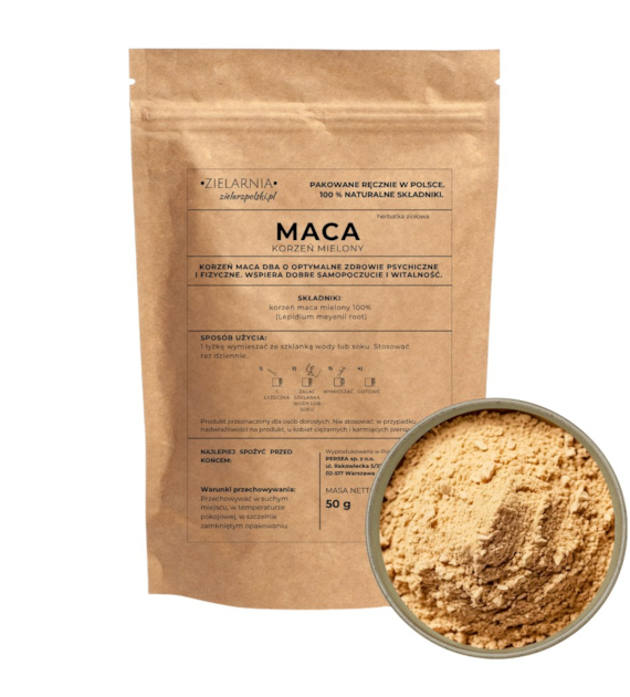 Maca korzeń mielony 50g ZIELARZPOLSKI.PL