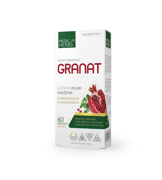 MEDICA HERBS Granat 520mg, 60 kaps.