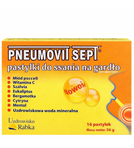 GORVITA Pneumovit sept pastylki na gardło x16