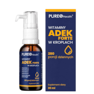 PUREO HEALTH Witaminy ADEK Forte w kroplach 30 ml
