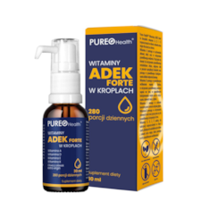 PUREO HEALTH Witaminy ADEK Forte w kroplach 30 ml