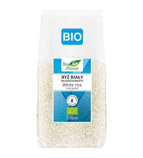 BIO PLANET Ryż biały długoziarnisty bezglutenowy BIO 500g