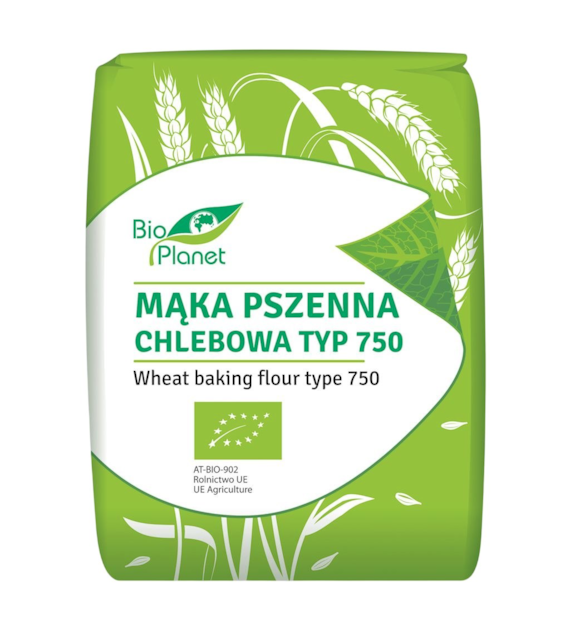 BIO PLANET Mąka pszenna chlebowa typ 750 BIO 1kg