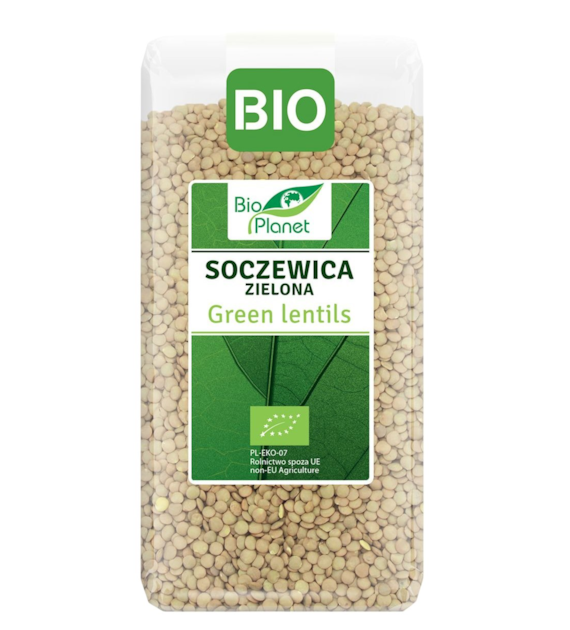 BIO PLANET Soczewica zielona BIO 400g