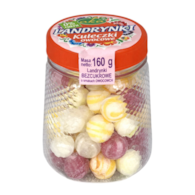 Landrynki kuleczki owocowe ze stewią bez dodatku cukru 160g AKA