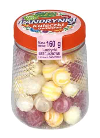 Landrynki kuleczki owocowe ze stewią bez dodatku cukru 160g AKA