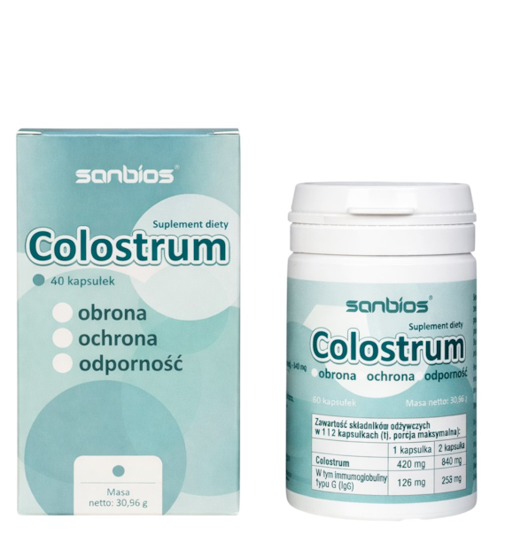 SANBIOS Colostrum 420mg, 60kaps.