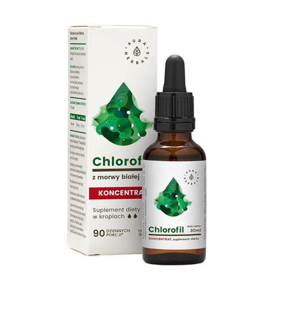 AURA HERBALS Chlorofil z morwy bialej - koncentrat 30ml