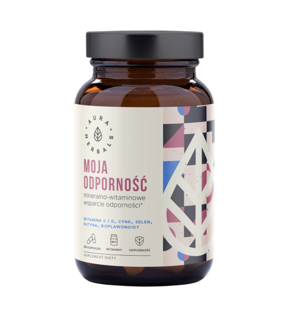 AURA HERBALS Moja odporność - witaminy i minerały 60 veg. kaps.