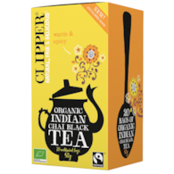 CLIPPER Herbata Czarna Indian Chai z cynamonem i goździkami FAIR TRADE BIO 20*2,5g