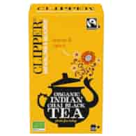 CLIPPER Herbata Czarna Indian Chai z cynamonem i goździkami FAIR TRADE BIO 20*2,5g