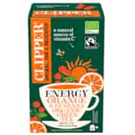 CLIPPER Herbata Zielona Reviving z acerolą, guaraną i matchą FAIR TRADE BIO 20*2g