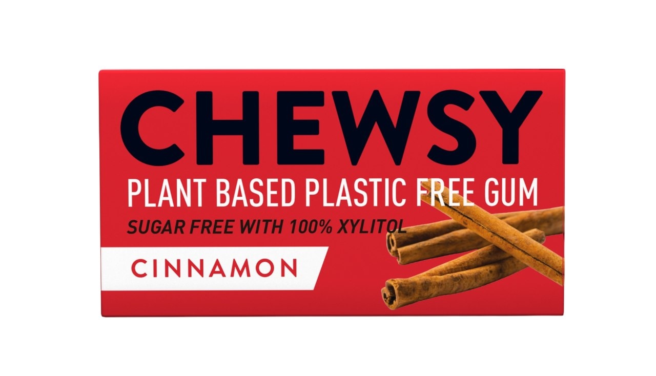 CHEWSY Gumy do żucia o smaku cynamonowym z ksylitolem 15g (10 gum)
