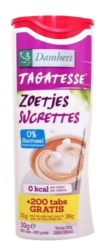 Tagatesse - słodzik na bazie tagatozy 650 + 200 tabletek gratis DAMHERT