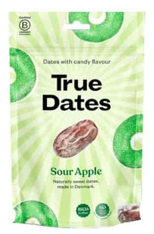 TRUE DATES Sour Apple 100g - daktyle o smaku kwaśnego jabłka