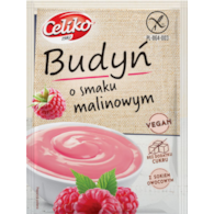 Budyń o smaku malinowym bezglutenowy bez dodatku cukru 40g CELIKO