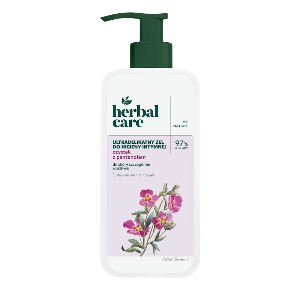 HERBAL CARE Żel do higieny intymnej ultradelikatny czystek i pantenol 330ml FARMONA
