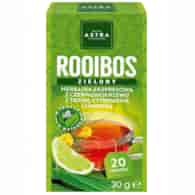 ROOIBOS zielony herbatka z czerwonokrzewu z trawą cytrynową i limonką 20*1,5g ASTRA