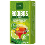 ROOIBOS zielony herbatka z czerwonokrzewu z trawą cytrynową i limonką 20*1,5g ASTRA