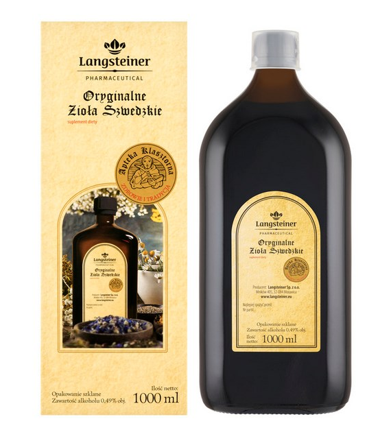 Oryginalne Zioła Szwedzkie 1000ml LANGSTEINER