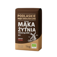 Mąka żytnia razowa typ 2000 BIO 1kg BIOLIFE - PODLASKIE EKOLOGICZNE