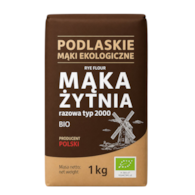 Mąka żytnia razowa typ 2000 BIO 1kg BIOLIFE - PODLASKIE EKOLOGICZNE