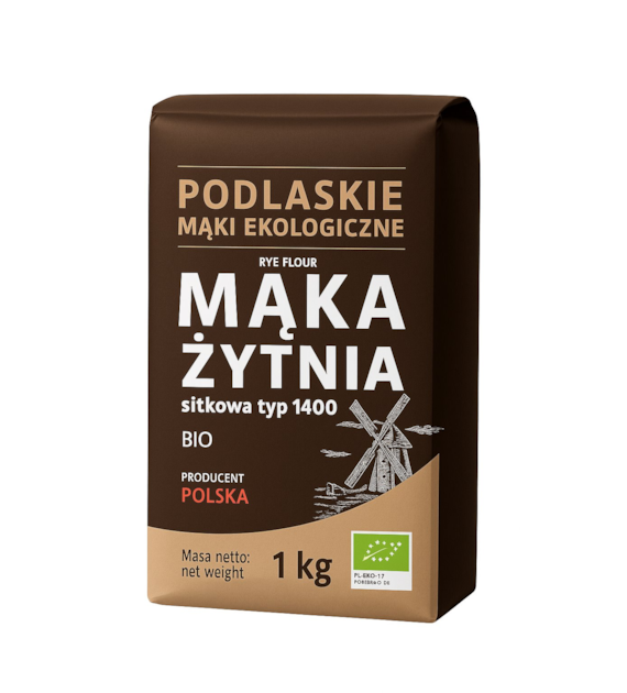 Mąka żytnia sitkowa typ 1400 BIO 1kg BIOLIFE - PODLASKIE EKOLOGICZNE