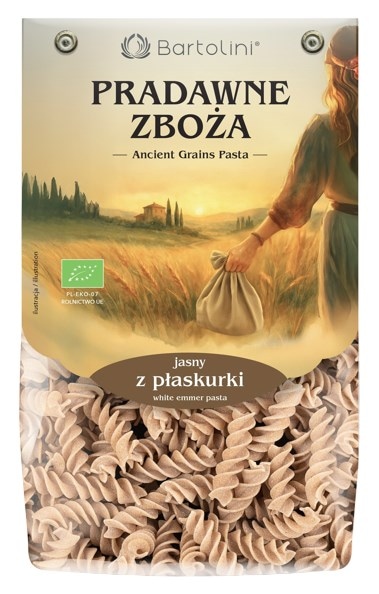 BARTOLINI Makaron z płaskurki jasny świderek nr 5 BIO 250g
