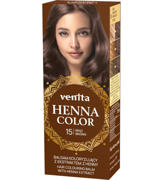 VENITA henna tuba nr 15 brąz 75ml - balsam koloryzujący