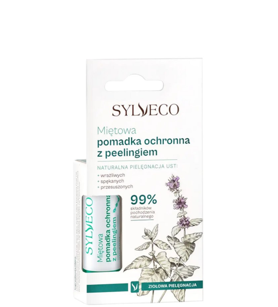 Pomadka miętowa ochronna z peelingiem 4,6g SYLVECO
