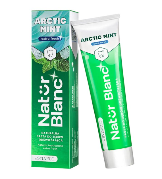 NATUR BLANC Pasta do zębów ARCTIC MINT odświeżająca 100ml SYLVECO