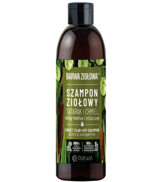 Szampon tatarak i chmiel do włosów łamliwych i zniszczonych 250ml BARWA ZIOŁOWA