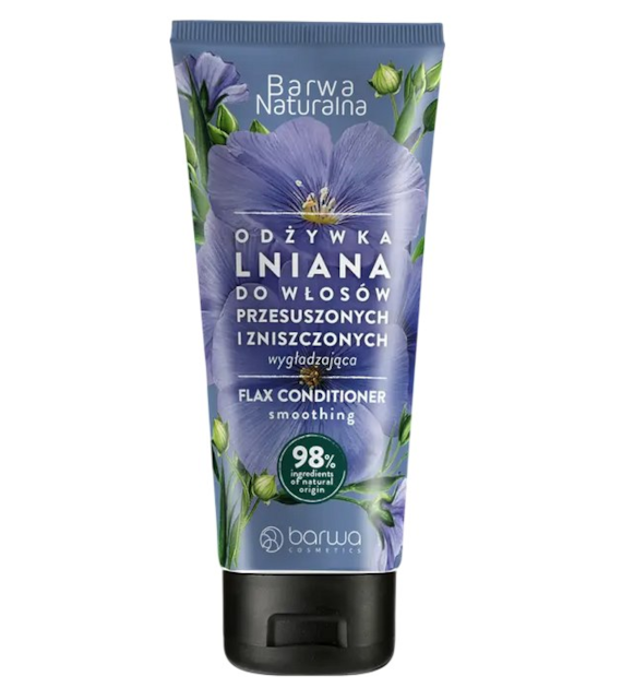 Odżywka lniana w tubie do włosów przesuszonych i zniszczonych 200ml BARWA NATURALNA
