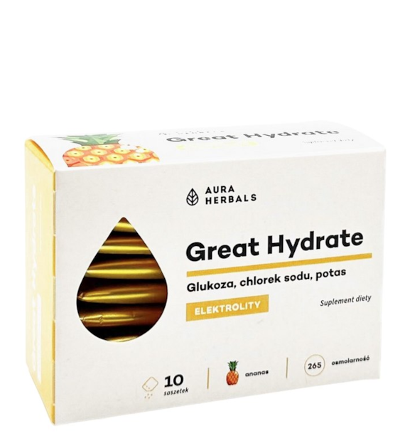 AURA HERBALS Elektrolity Great Hydrate ananas 10 saszetek