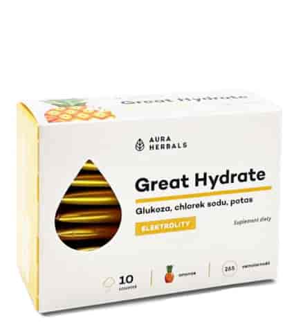 AURA HERBALS Elektrolity Great Hydrate ananas 10 saszetek