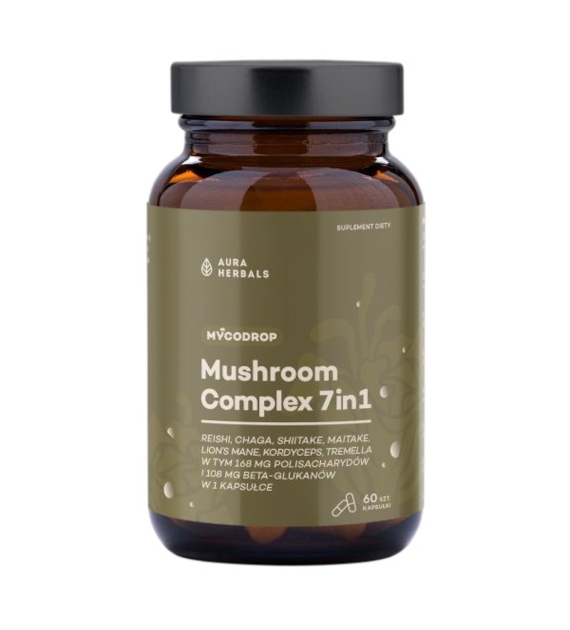 AURA HERBALS Mycodrop Mushroom Complex 7w1 60 kaps.