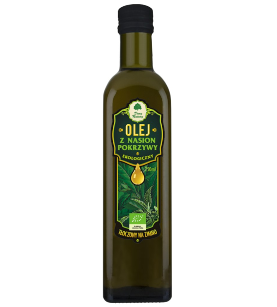 Olej z nasion pokrzywy tłoczony na zimno BIO 250ml DARY NATURY