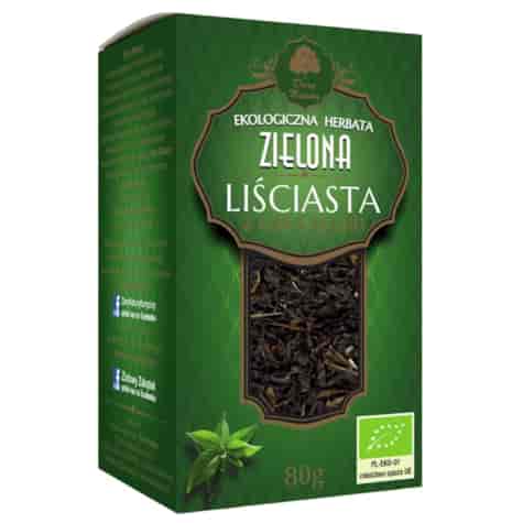 Herbata Zielona cejlońska liściasta BIO 80g DARY NATURY