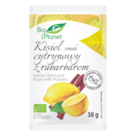BIO PLANET Kisiel o smaku cytrynowym z rabarbarem BIO 38g