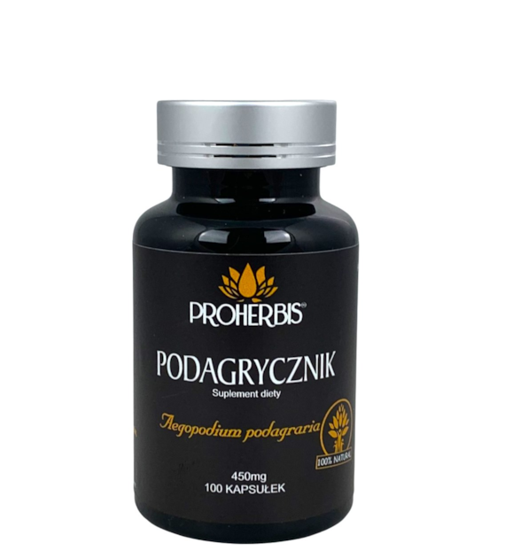 PROHERBIS Podagrycznik pospolity 450mg, 100 kapsułek