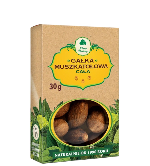 Gałka muszkatołowa cała 30g DARY NATURY